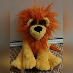 Plush Lion Toy - Yellow and Orange
